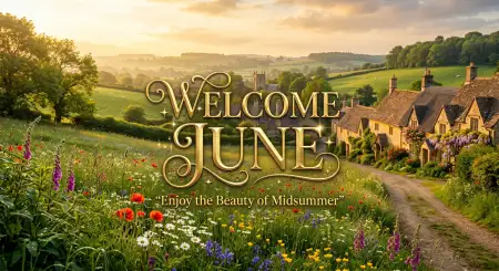 Welcome June Month Greetings Images - Free Welcome June Download