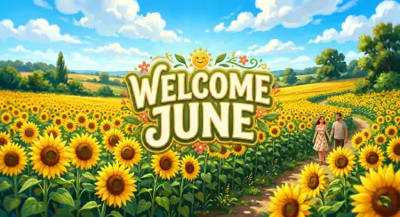 Welcome June Sunflower Images Hd - Free Welcome June Download