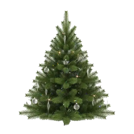 Free White Elegant Christmas Tree PNG HD PNG Image Download