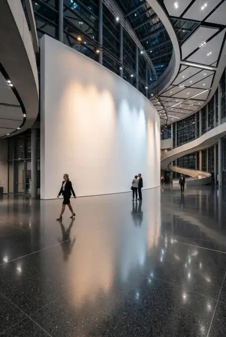 White Wall Background Exhibition - Free White Wall Background Download