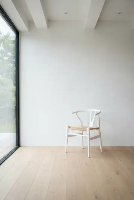 White Wall Background With Chair - Free White Wall Background Download