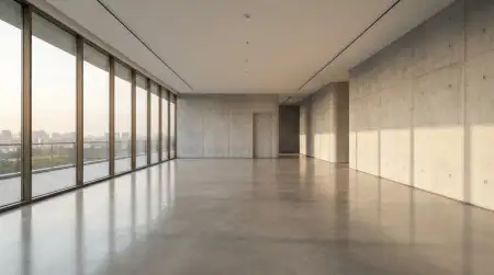 White Wall Background With Concrete Floor - Free White Wall Background Download