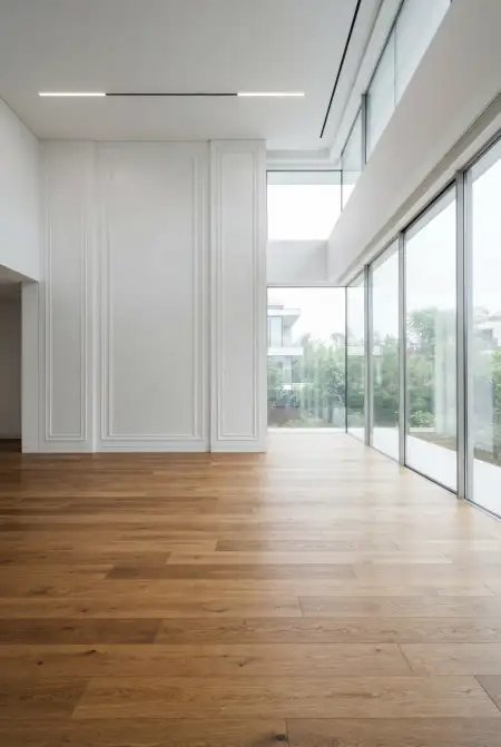 White Wall Background With Wooden Floor - Free White Wall Background Download