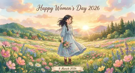 Womens Day 2026 Greeting Images Free Download - Free Happy Womens Day 2026 Download