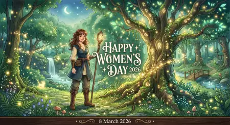 Womens Day 2026 Greeting Wallpaper - Free Happy Womens Day 2026 Download