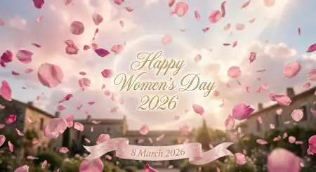 Womens Day 2026 Pink Aesthetic Wallpaper - Free Happy Womens Day 2026 Download