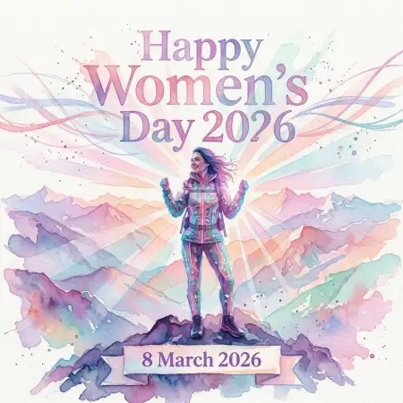 womens day 2026 typography poster