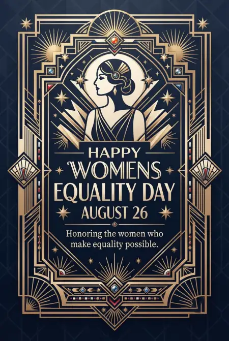 Womens Equality Day 2026 Card Design - Free American Womens Equality Day 2026 Download