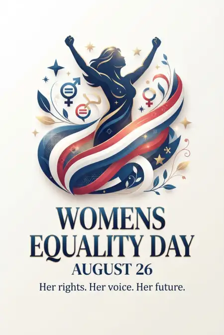 Womens Equality Day 2026 Vector Design - Free American Womens Equality Day 2026 Download
