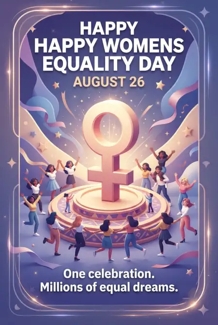 Womens Equality Day 2026 Vector - Free American Womens Equality Day 2026 Download