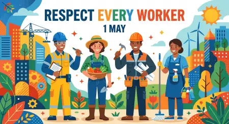 Workers Day Respect Quotes Images - Free International Labor Day Wishes 2026 Download