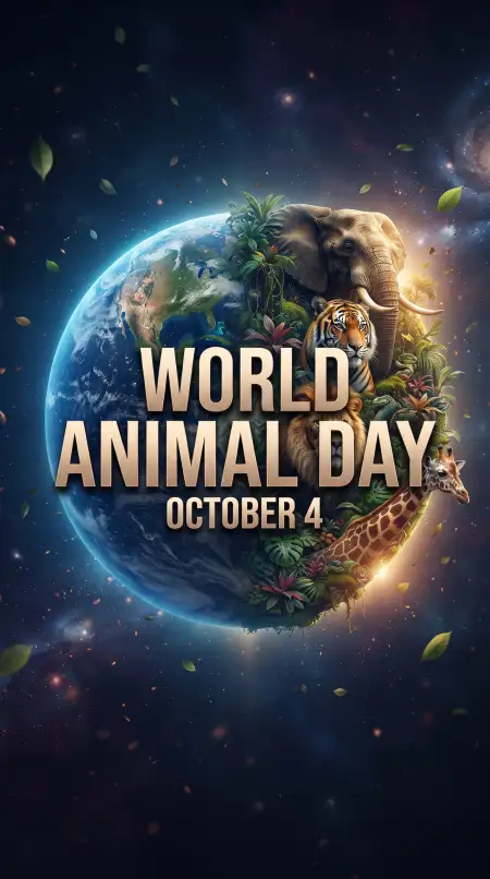 world animal day 2026 greetings - World Animal Day 2026