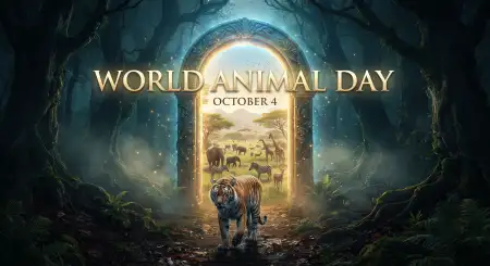 world animal day 3d animal illustration 2026 - World Animal Day 2026