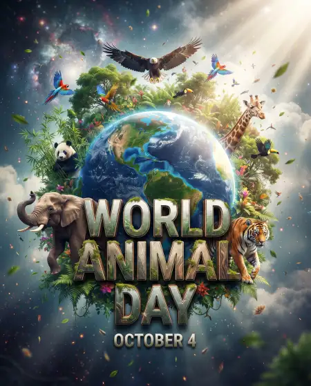 world animal day animal illustration 2026 - World Animal Day 2026