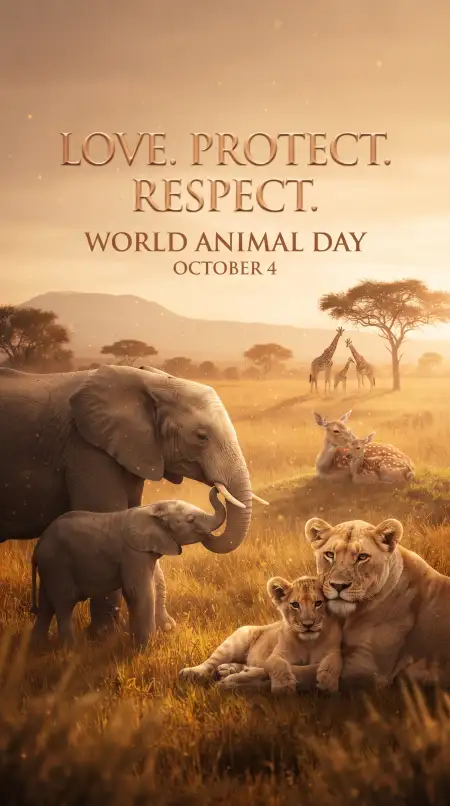 world animal day animal rights poster 2026 - World Animal Day 2026