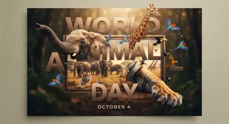 world animal day animal vector 2026 - World Animal Day 2026