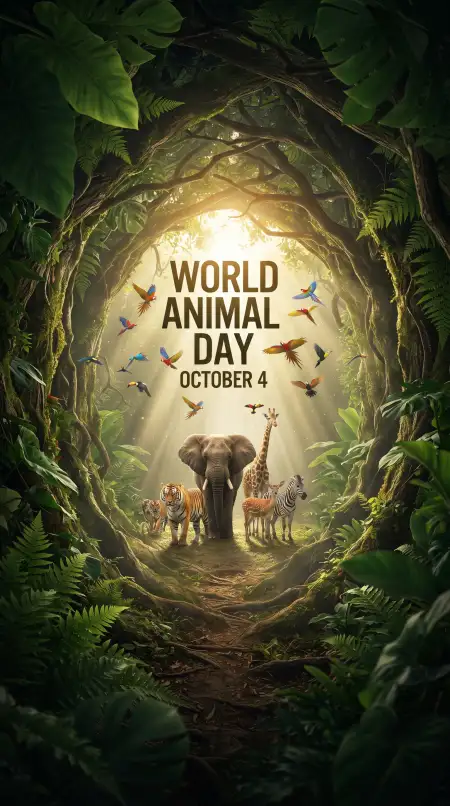 world animal day forest animals images 2026 - World Animal Day 2026