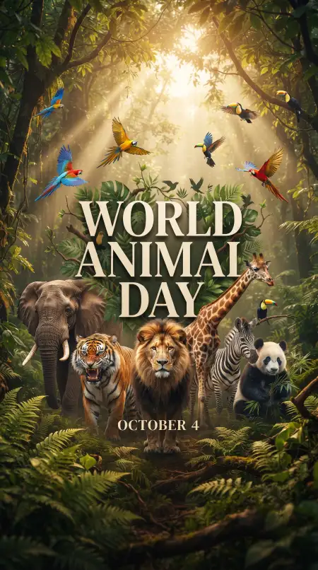 world animal day nature and animals images 2026 - World Animal Day 2026