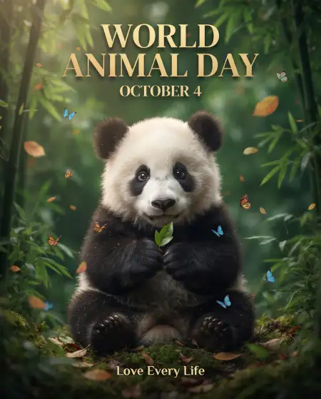 world animal day panda images 2026 - World Animal Day 2026