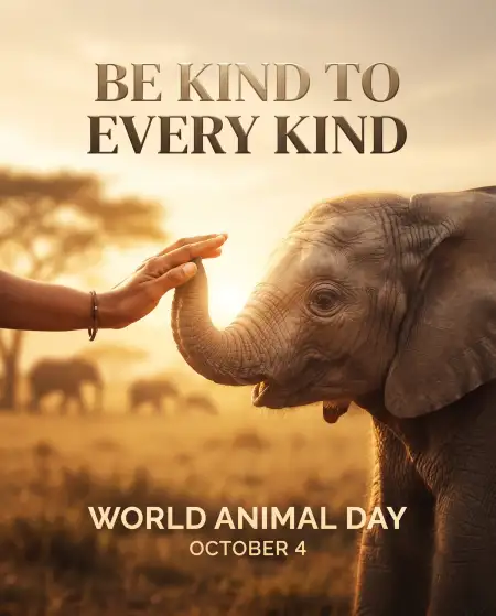 world animal day save animals poster 2026 - World Animal Day 2026