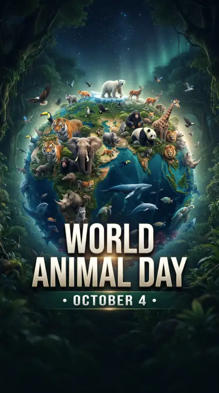 world animal day school poster 2026 - World Animal Day 2026