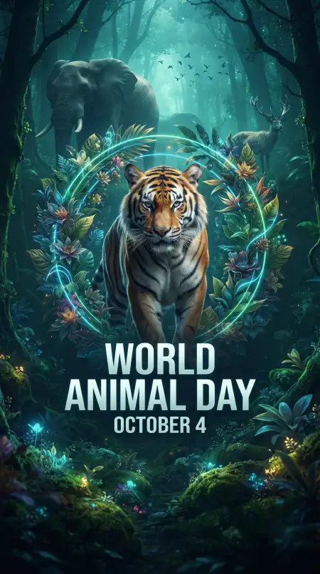 world animal day whatsapp status 2026