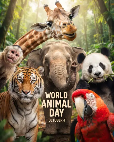 world animal day wildlife animals png 2026