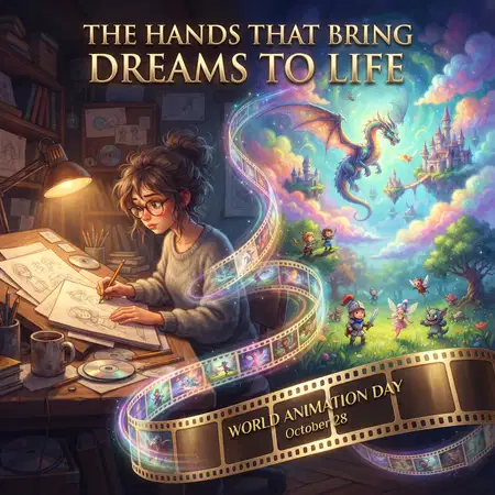 world animation day 2026 animation artist poster - World Animation Day 2026