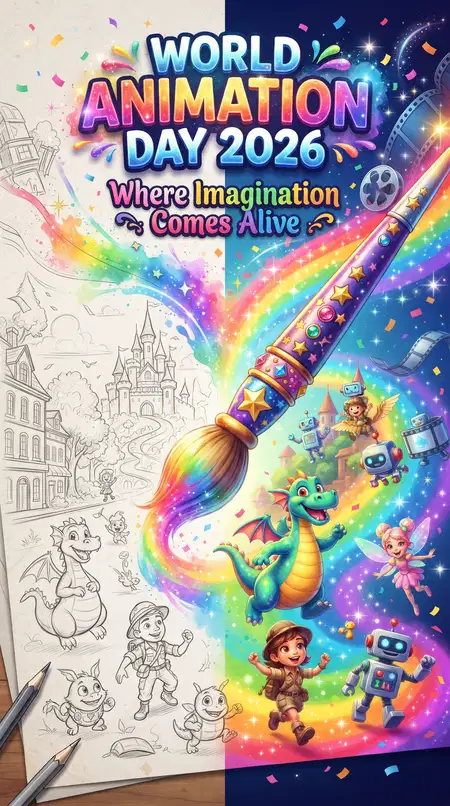 world animation day 2026 creative drawing ideas - World Animation Day 2026