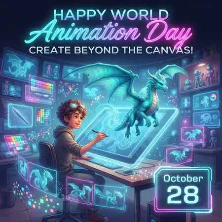 world animation day 2026 facebook post - World Animation Day 2026