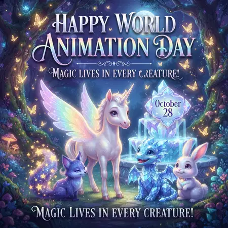 world animation day 2026 magical animal characters - World Animation Day 2026