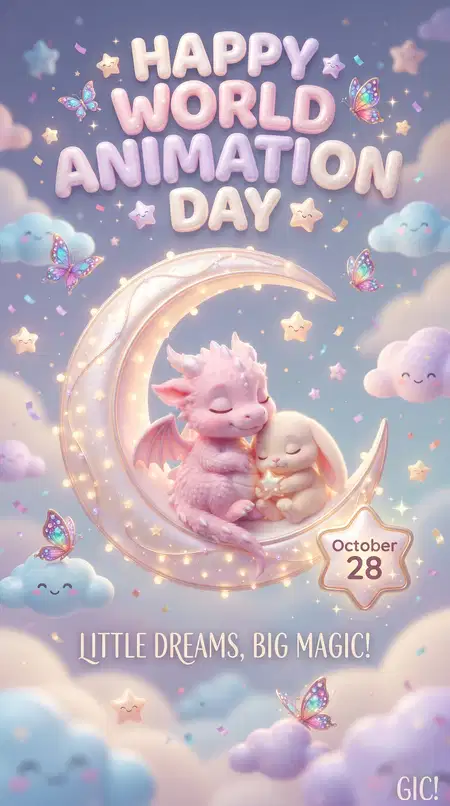 world animation day 2026 pinterest poster - World Animation Day 2026