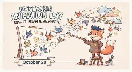 world animation day 2026 professional creative artwork - World Animation Day 2026