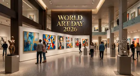 Free World Art Day 2026 Date And History Image Download