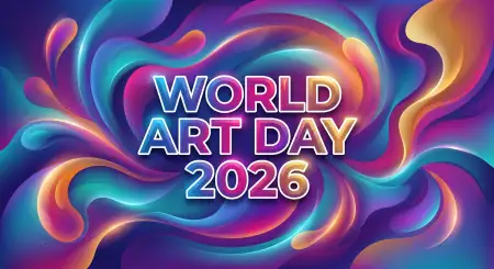 Free World Art Day 2026 Logo Png 2 Image Download
