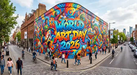 Free World Art Day Facts 2026 Image Download