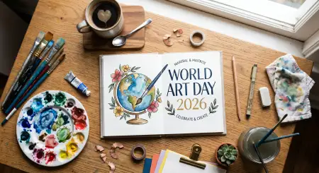 Free World Art Day Social Media Templates Image Download
