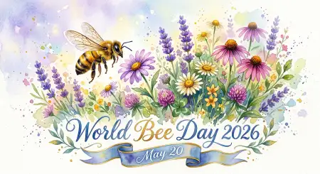 World Bee Day 2026 Banner Design - Free World Bee Day 2026 Download