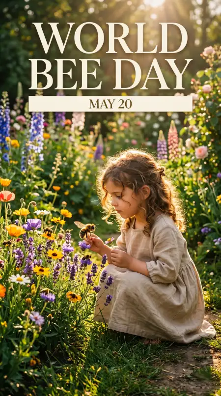 World Bee Day 2026 Pinterest Pin Ideas - Free World Bee Day 2026 Download