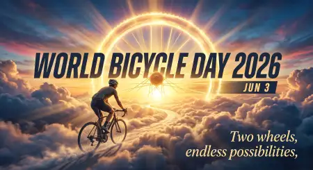 World Bicycle Day 2026 Awareness Social Media Graphics - Free World Bicycle Day 2026 Download