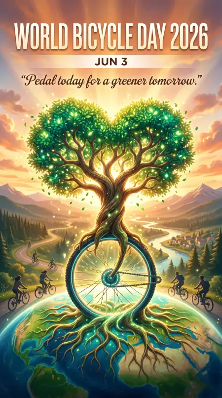 World Bicycle Day 2026 Bike Enthusiast Artwork - Free World Bicycle Day 2026 Download