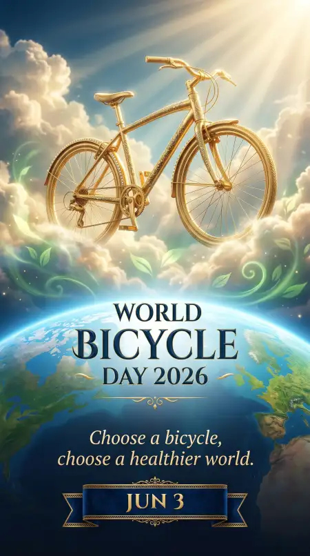 World Bicycle Day 2026 Competition Poster - Free World Bicycle Day 2026 Download