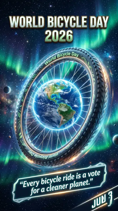 World Bicycle Day 2026 Digital Art - Free World Bicycle Day 2026 Download