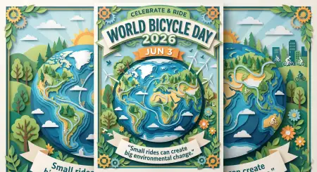World Bicycle Day 2026 Flyer Design - Free World Bicycle Day 2026 Download