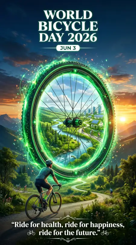 World Bicycle Day 2026 Inspirational Quotes - Free World Bicycle Day 2026 Download