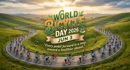 World Bicycle Day 2026 Photo Frame - Free World Bicycle Day 2026 Download