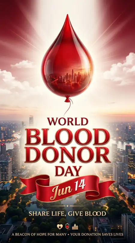 World Blood Donor Day 2026 Blood Donation Camp Poster - Free World Blood Donor Day 2026 Download