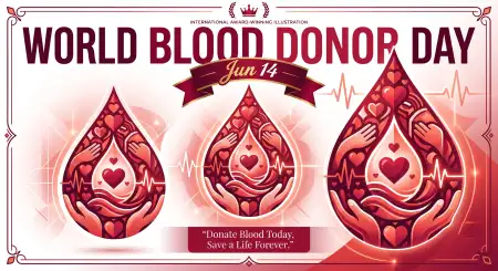 World Blood Donor Day 2026 Blood Donor Appreciation Design - Free World Blood Donor Day 2026 Download