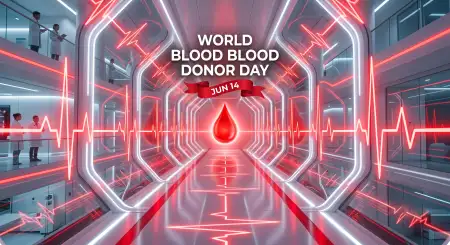 World Blood Donor Day 2026 Digital Awareness Poster - Free World Blood Donor Day 2026 Download