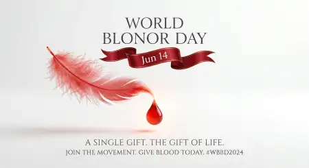 World Blood Donor Day 2026 Elegant Blood Donation Poster - Free World Blood Donor Day 2026 Download